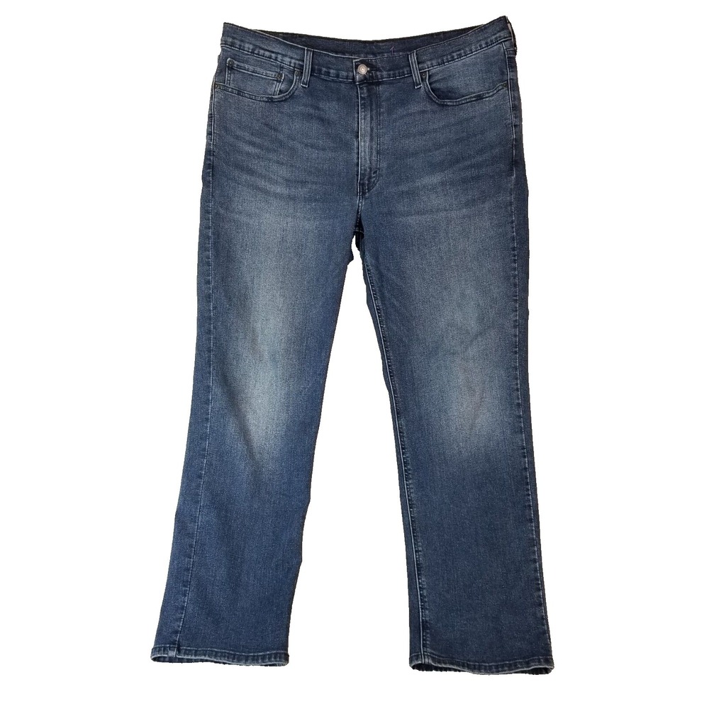Levi's 541 jeans men's 40x32 athletic fit straight blue flex stretch denim pants